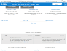Tablet Screenshot of dmlights.com